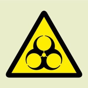 Bio hazard symbol (Glow in the dark)