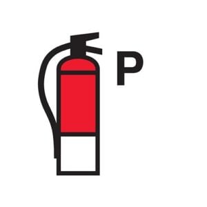 Powder fire extinguisher (Glow in the dark)