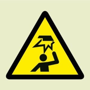 Mind your head symbol (Glow in the dark)