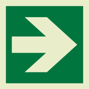 Directional arrow IMO Sign