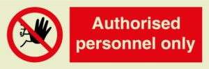 Authorised personnel