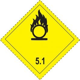 Class 5.1 Oxidizing substances IMO Sign