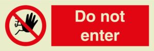 Do not enter