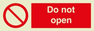 Do not open