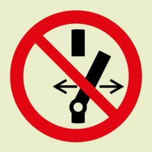 Do not switch on off symbol