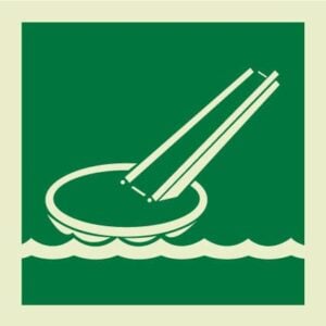 Evacuation slideIMO Sign