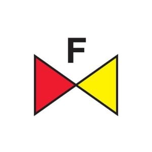 Foam section valve IMO Sign