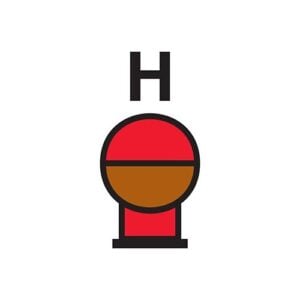 Fixed Gas other than CO2 or N fire extinguishing bottle in protected area