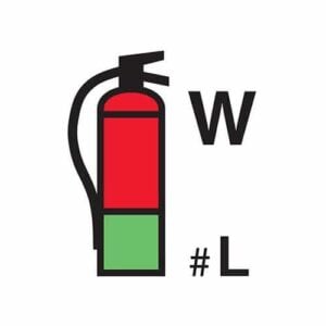 Water fire extinguisher (Glow in the dark)