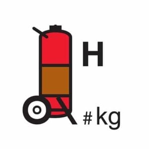 Halon equivalent fire extinguisher