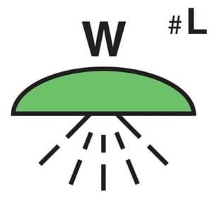 Space protected by water fire extinguishing system