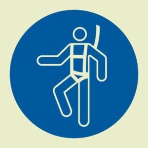 Harness symbol (Glow in the dark) IMO Sign