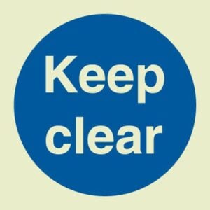 Keep clear (Glow in the dark)