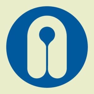 Lifejacket (Glow in the dark) IMO Sign