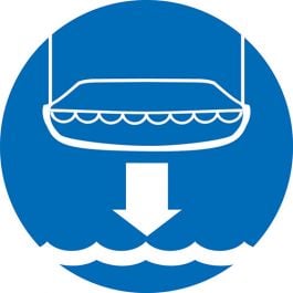 Lower lifeboat IMO Sign
