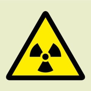 Radioactive symbol (Glow in the dark) IMO Sign