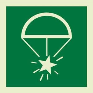 Rocket parachute flares IMO Sign