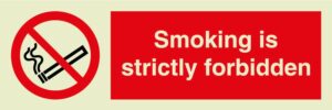 Smoking strictly forbidden
