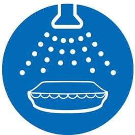 Start water spray IMO Sign